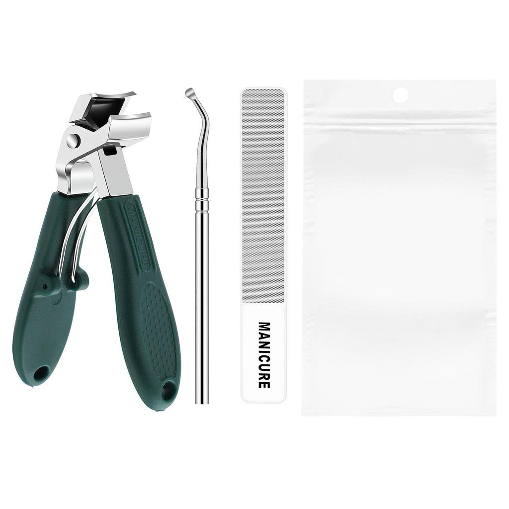 Angled Anti-Splash Ingrown Toenail Trimmers for Thick Nails