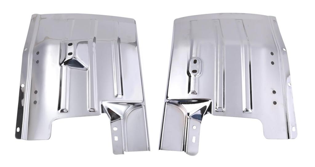 Isuzu NEW Elf Chrome Left and Right ABS Mud Fender Ultra Low Elf Aftermarket Custom Parts Mudguards, Set, Plastic, Flaps, Garnish, PM, Standard/Wide,