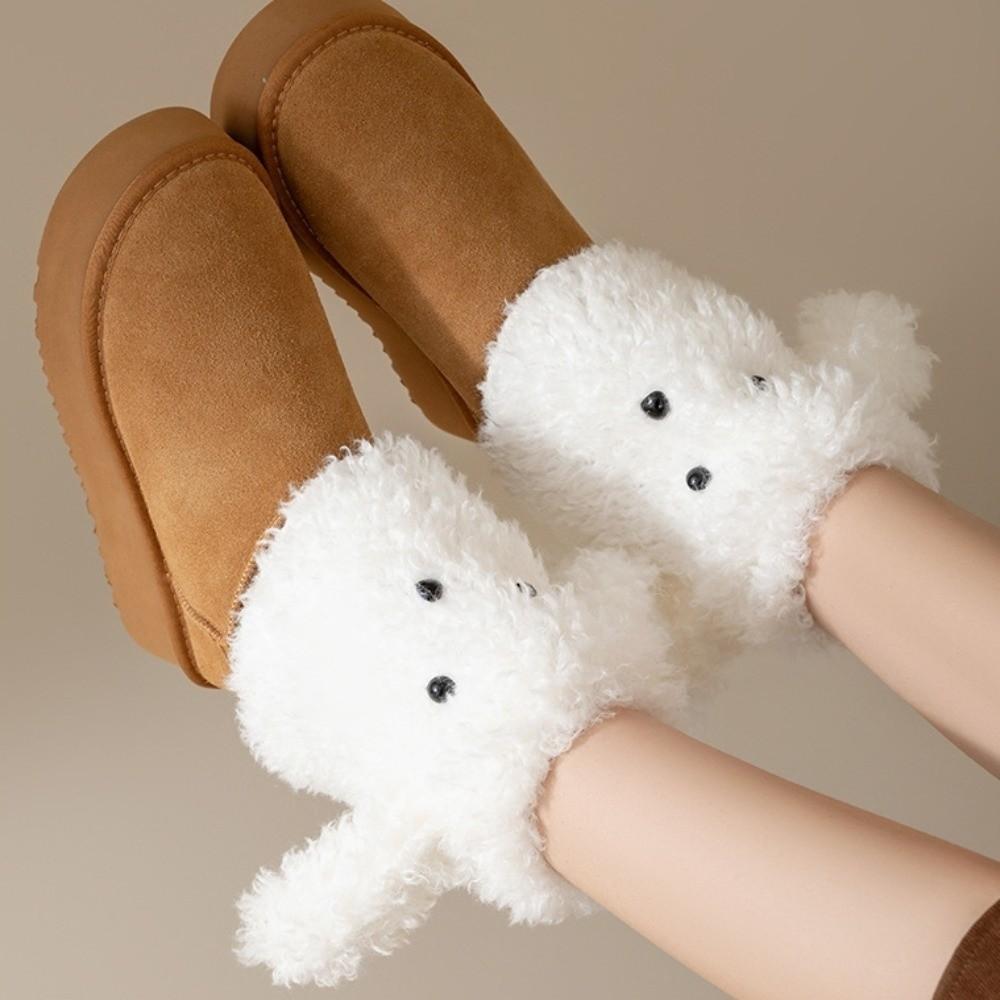 Spicy Girls Puppy Leg Warmers JK Plush Boots Cover Fashion Dog Ears Foot Cover Women