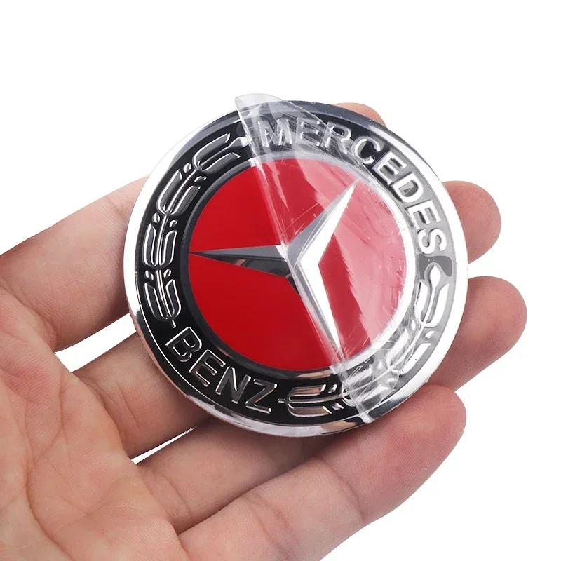 56/60/63/65/68MM Car Badge Wheel Center Cover Hub Cap Stickers Mercedes Benz A B C Class AMG Smart Fortwo 451 W203 W202 Gla