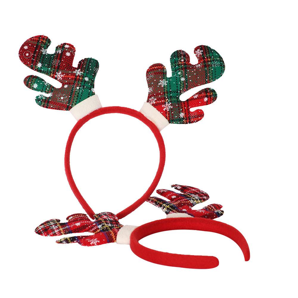 Headband Elegant Christmas With Festive Reindeer Antlers Crafted For Holiday Gatherings