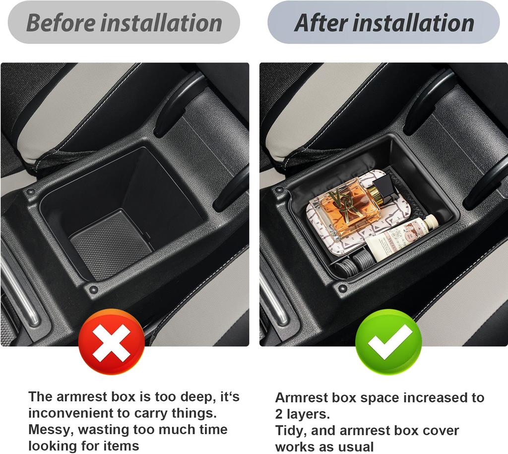 Armrest Storage Box for VW Volkswagen Golf GTI R MK8 2025 2025 2025 Center Console Organizer Tray Accessories Coin Storage Box