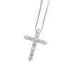 Collane Pendenti a Catena con Croce di Zircone per Donne Gioielli Vintage per Matrimonio Accessori Gioielleria