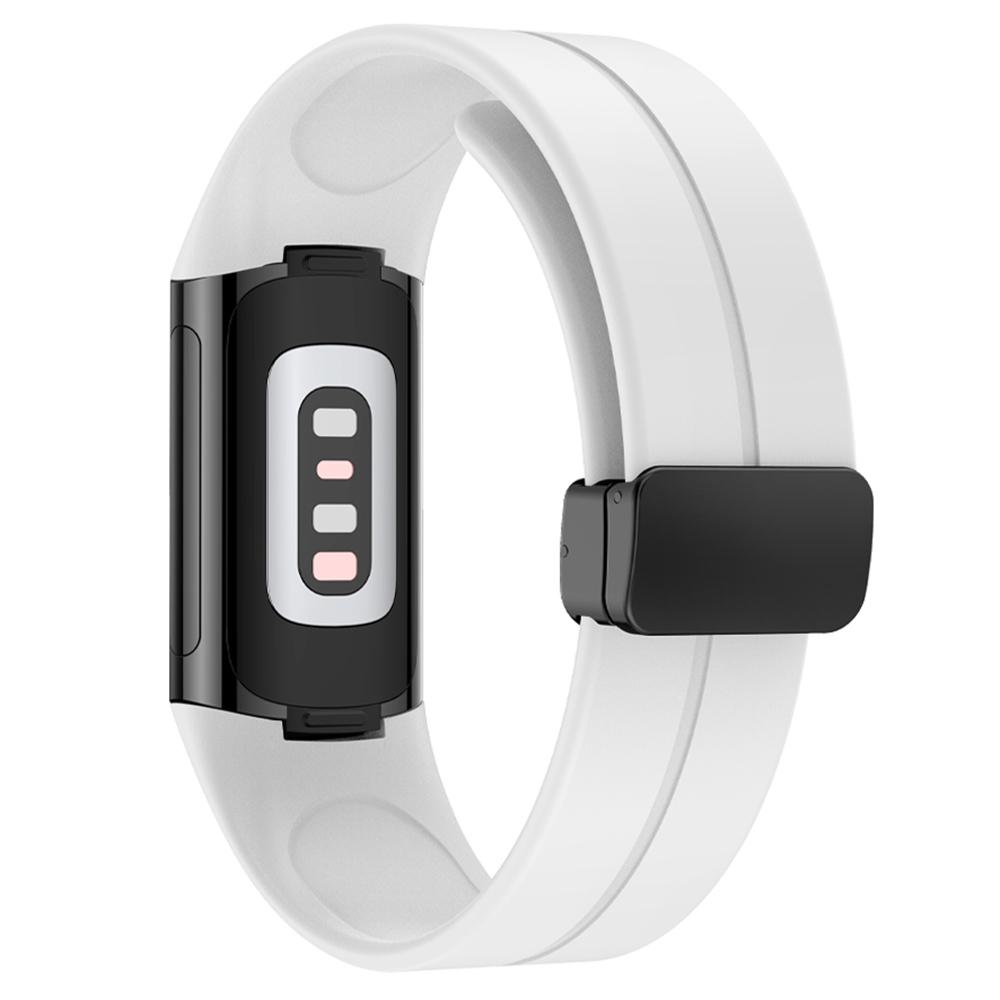 Pro Fitbit Charge 5/Charge 6 Řemínek k hodinkám Magnetický silikonový pásek