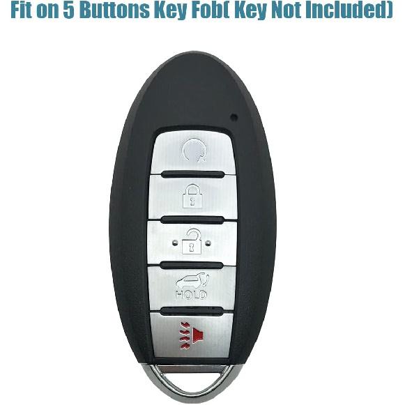 TPU Key Fob Cover fit for Infiniti JX35 Q50 Q60 QX80 for Nissan Altima Murano Pathfinder Maxima Rogue Key Fob