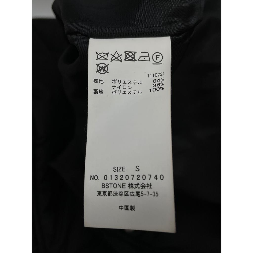 AMERI 01320720740 Black Nylon Manyway Quilted Mod Coat Coat S blackUsed