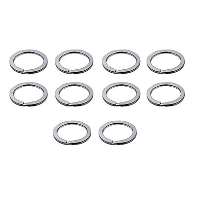 10 Pieces Keyring Jewelry Making Crafting Metal DIY Keychain Backpack Purse Pendant Key Ring Handmade