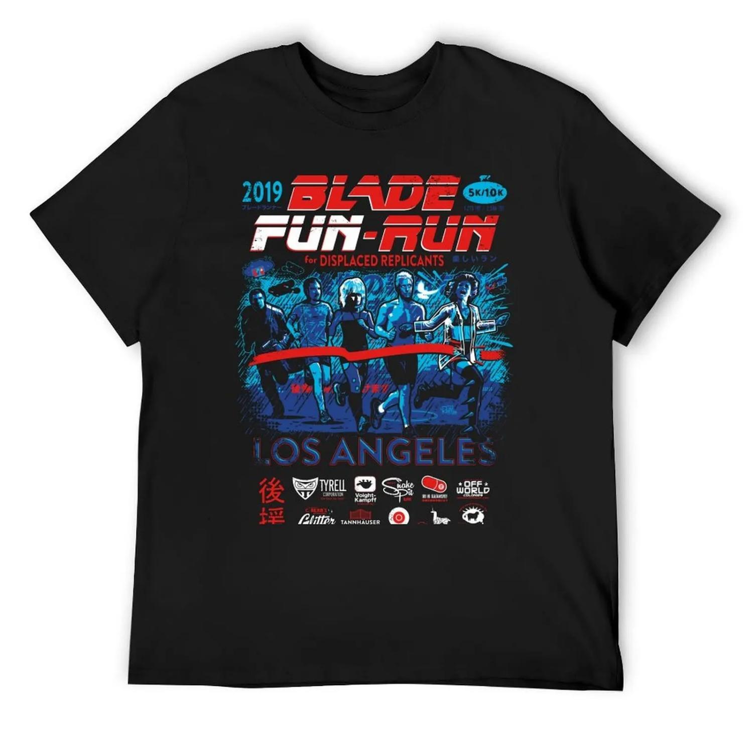

Blade Fun-Run for Displaced Replicants T-Shirt Blouse heavyweights funny shirt cotton compression shirt men XXXXXL чорний