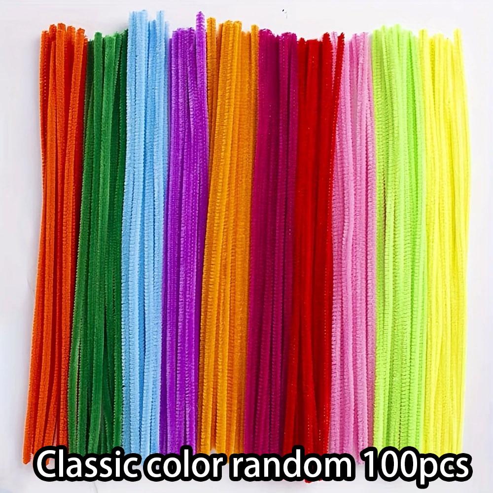 

20/100 шт. классические цветные мечтательные макароны сладкие нежные волосатые железные проволочные ручные волосатые корни твистер DIY материал волосатые полоски Classic Random 100pcs