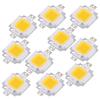 LED Chip Lights 12V Cob LED Aluminum Support 10pcs 10W SMD Chip Cob DC 9-10V Lamp Floodlight Bulb Replacement Warm White