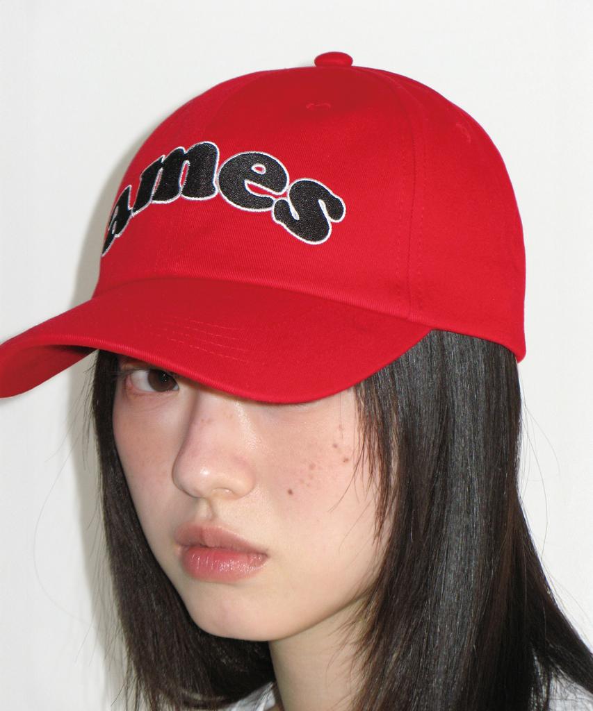 AMES-WORLDWIDE Ames Arch Ball Cap Red