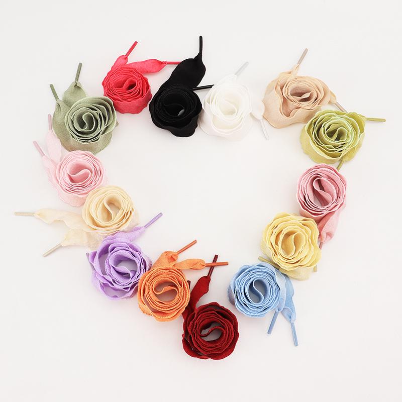 

New Petal Shoelaces Width 2.5cm Flat Shoe Laces Casual Sneakers Rope Shoelace for Shoes 80/100/120/140CM Shoes Accessories 1Pair 80cm небо синє кольору