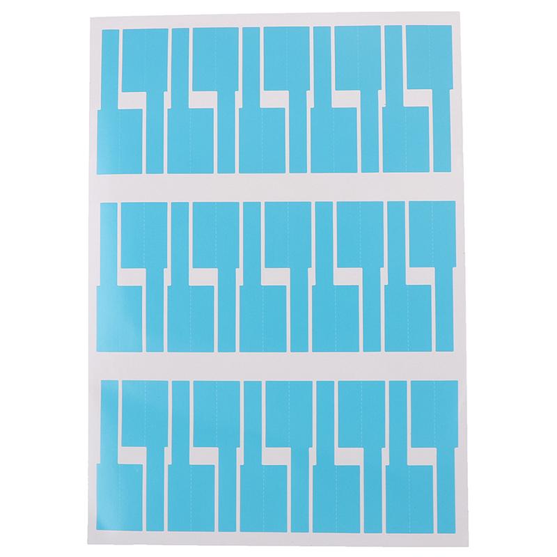 30Pcs/Sheet Self-Adhesive Cable Sticker Waterproof Identification Colorful Tags