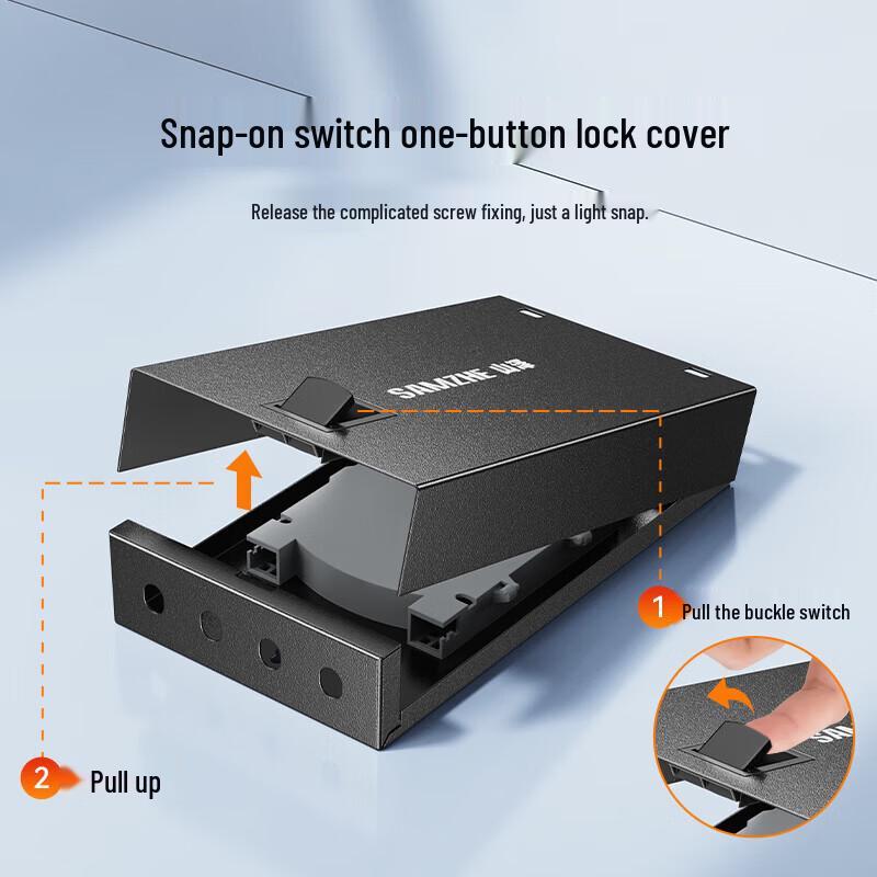 SAMZHE 12-Port FC/ST Universal Fiber Optic Terminal Box
