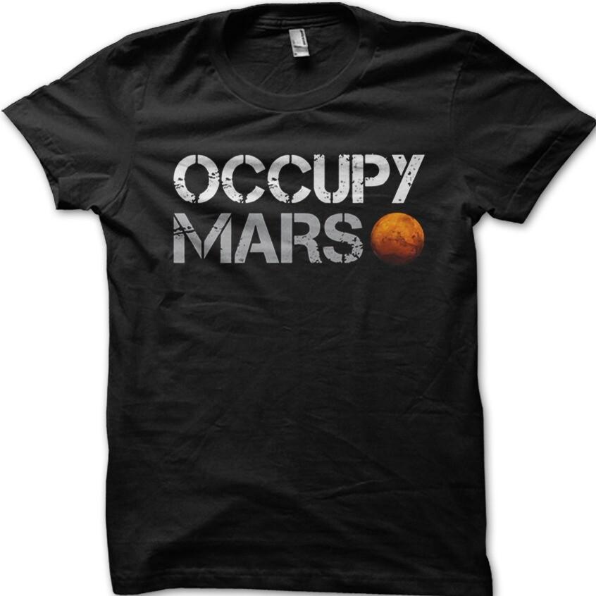 Футболка с принтом OCCUPY MARS, которую носил Илон Маск, 9076 4XL