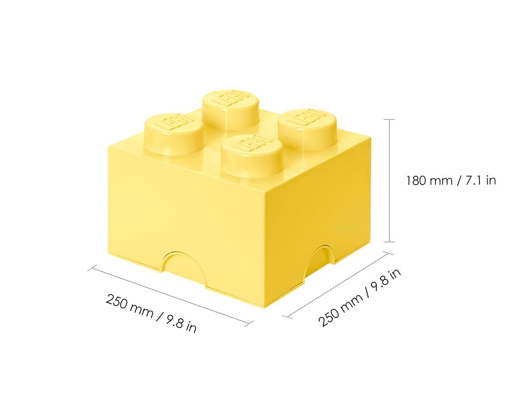 LEGO Aufbewahrungsbox Brick 4 DIF Cool Yellow 40031741