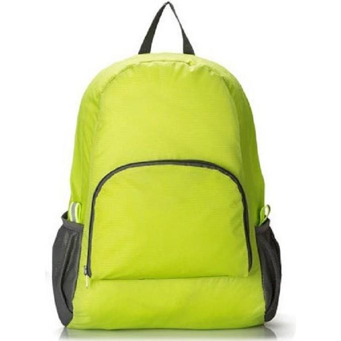 Outdoor Backpack With Large Capacity Foldable Lightweight Polyester For School Training And Travel Green