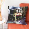 The SStone Roses Band Pillow Case Silky Short Plush With Invisible Zipper Dustproof Sofa Cushion Cover For Home Decor
