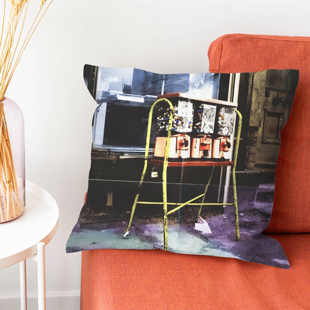 The SStone Roses Band Pillow Case Silky Short Plush With Invisible Zipper Dustproof Sofa Cushion Cover For Home Decor