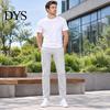 Breathable Autumn Winter Chinos Men Twill Trousers, Slim Fit Stretch Pants, Solid Color All Season Flexible Pants Straight Leg Casual for Office