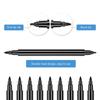 6Pcs  Double Tip Fabric Marker No Fading No Bleeding, Double Tip Black Fabric Paint Pen for Clothes Hat Canvas Bag Shoes