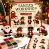 Festliches Feiertagsgeschenk 3D Perlen-Bastelset, Lebensechtes Weihnachtstier-Perlenbastelset, Partygeschenk Handgemachtes Einfaches Stickset für Kinder und Erwachsene Katze