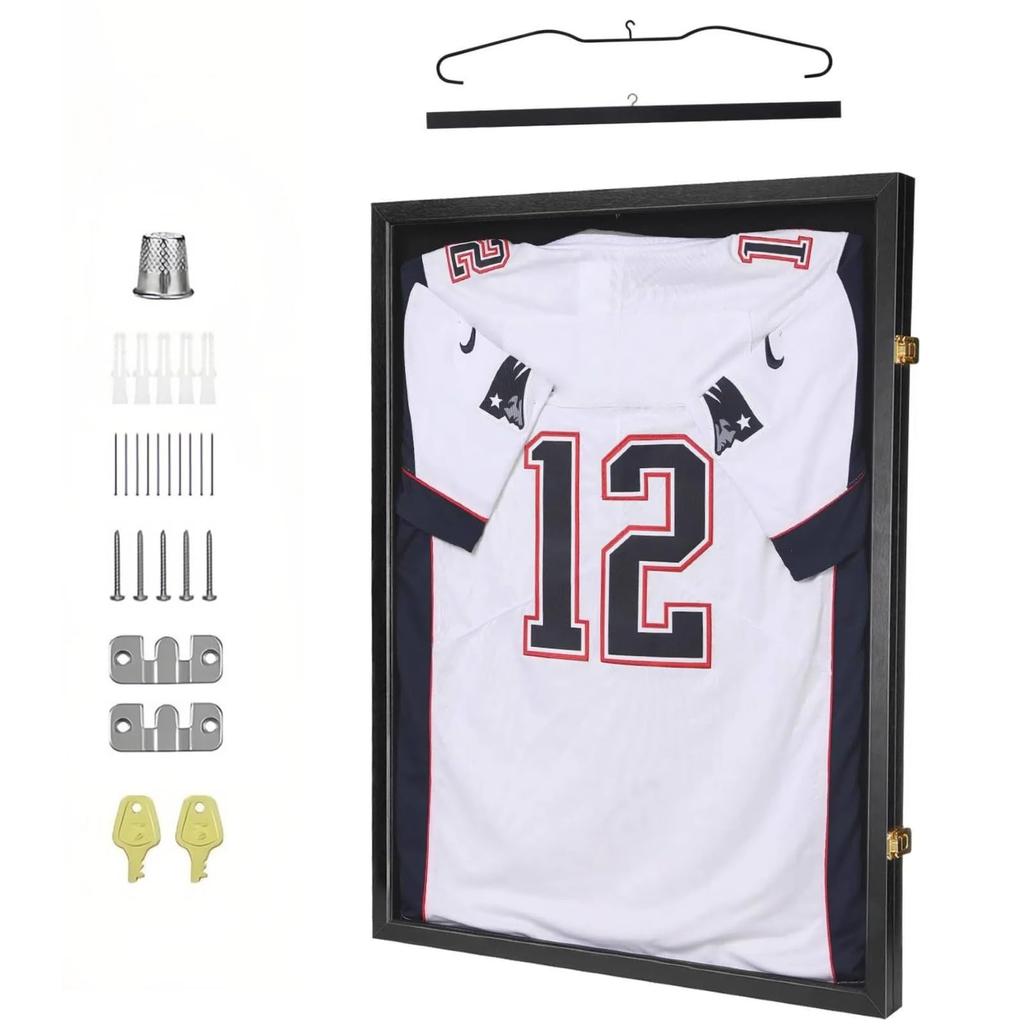 AWCQSSYR Picture Wooden Wall Acrylic UV Uniform/T-shirt Frame, 60x80cm, Mount, Panel, Protection, Lockable.
