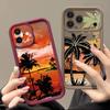 Coconut Tree Print TPU Phone Case For iPhone 17 Pro 17e 15 16 Pro Max 14 13 Pro Max 16e Shockproof Soft Silicone Back Cover