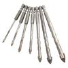 Tungsten Steel Eccentric Drill Bits Set of 7 for Tile and Concrete Use