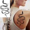 Black & White Snake Dragon Skull Waterproof Temporary Tattoo Sticker for Arm/Leg.
