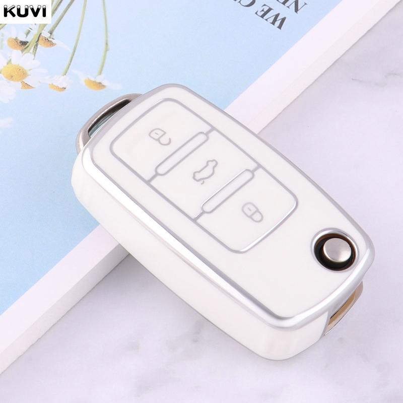 Tpu Car Remote Key Case Cover For Volkswagen Vw Polo Golf Passat Tiguan Beetle Caddy T5 Up Eos Skoda Octavia Seat Leon Altea