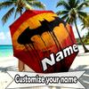 Custom Name Personalized Batman Print Umbrella, Auto Open Close, 8‑Rib Sturdy Frame, Commute Camping Hiking Use, Birthday Gift