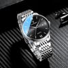 POEDAGAR Luxury Sports Men's Wristwatch Stainless Steel Waterproof Date Watch High Quality Casual Fashion Quartz Watches