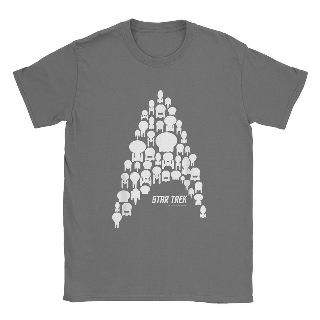 Stars Treks Federation Fleet Delta Silhouette T-Shirts Men movie Cool Pure Cotton Tees Round Neck Short Sleeve T Shirt Gift Tops