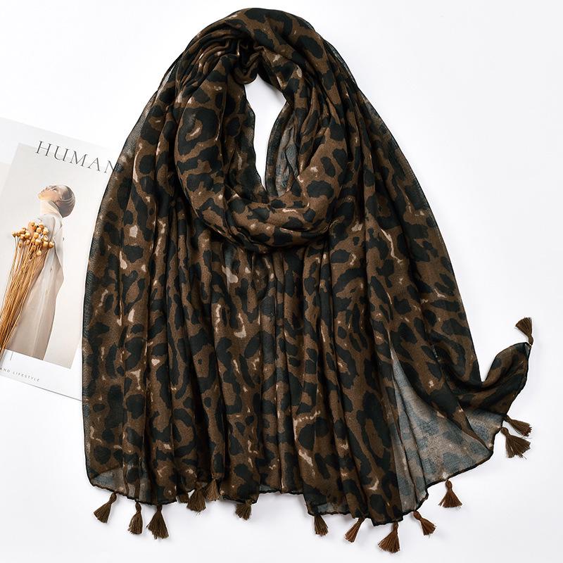 Bohemian Colorful Printed Women's Tassel Scarf - Perfect for Seaside Vacations and Sun Protection