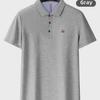 Men's 2024 Summer American Style Embroidered Golf Polo Shirt - Minimalist Short-Sleeved Collared T-Shirt