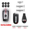 Ysmd8 Car Key Emblem Auto Control Keychain Sticker Accessories For Chrysler RAM Renegade Compass Grand Cherokee Wrangler Rubicon