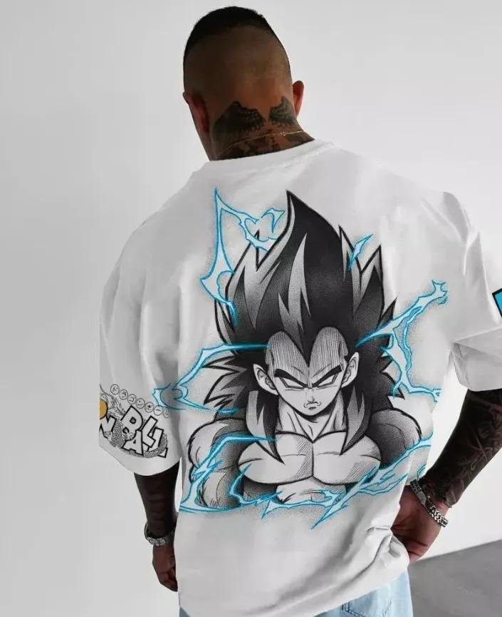 Streetwear Große Größen Dragon Ball Z Grafik T-Shirt Oversized Y2k Herren Damen Baumwolle Hohe Qualität Kurzarm Damen Herren Kleidung