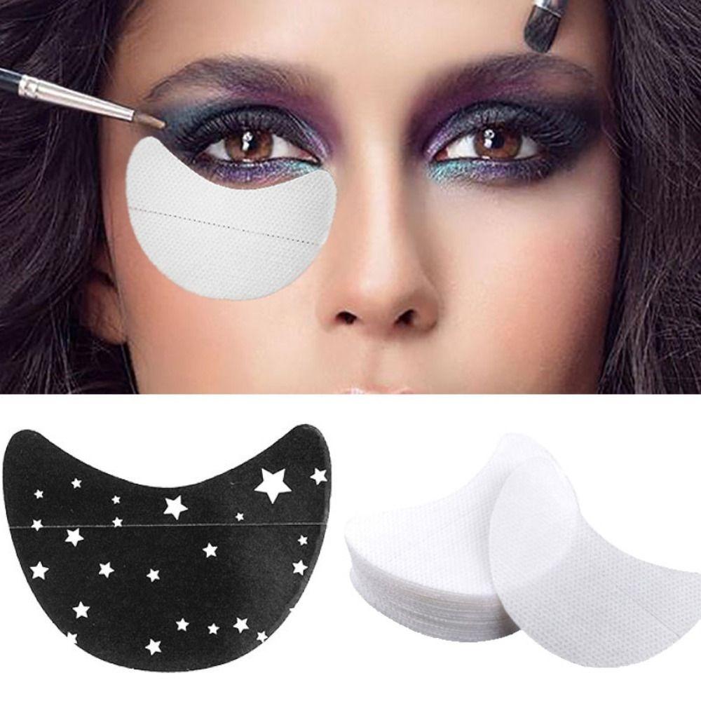 

50/100 шт. нетканых трафаретов для макияжа глаз накладные ресницы накладные ресницы под глаза салон white-L 100Pcs