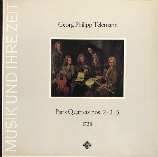 

LP Record GEORG PHILIPP TELEMANN QUADRO AMS Paris Quartets Nos. 2 3 and 5 641236 Telefunken 1974 Germany Classical Used