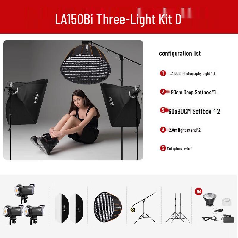Godox LA150BI LED Video Light Kit