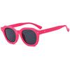 Womens Fashion Square Round Frame Uv400 Shading Sunglasses