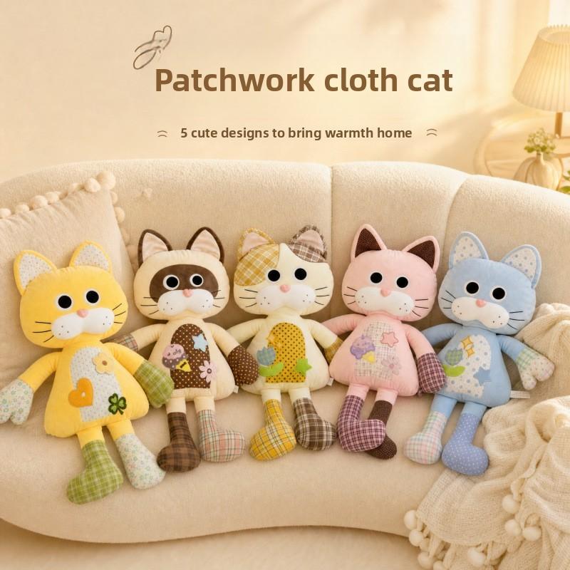Cute Cartoon Cat Plush Toy With Pp Cotton Filling For Kids And Adults