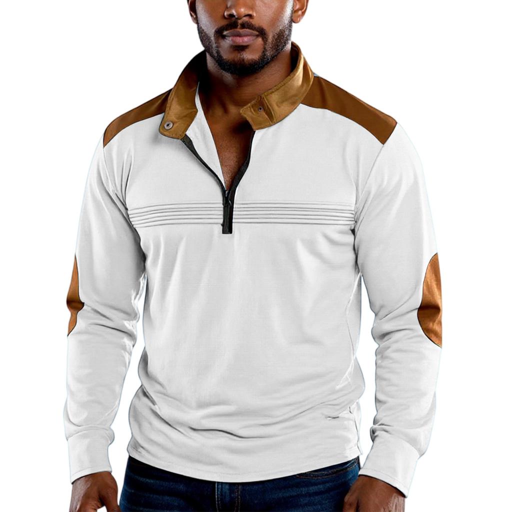 Shirt Button Pocket Men's Sports Shirt V-neck Casual Top