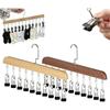 ABBP-Closet Organizer With 10 Clips - Space Saving Hanging Closet Organizer, For Leggings, Pants & Scarves