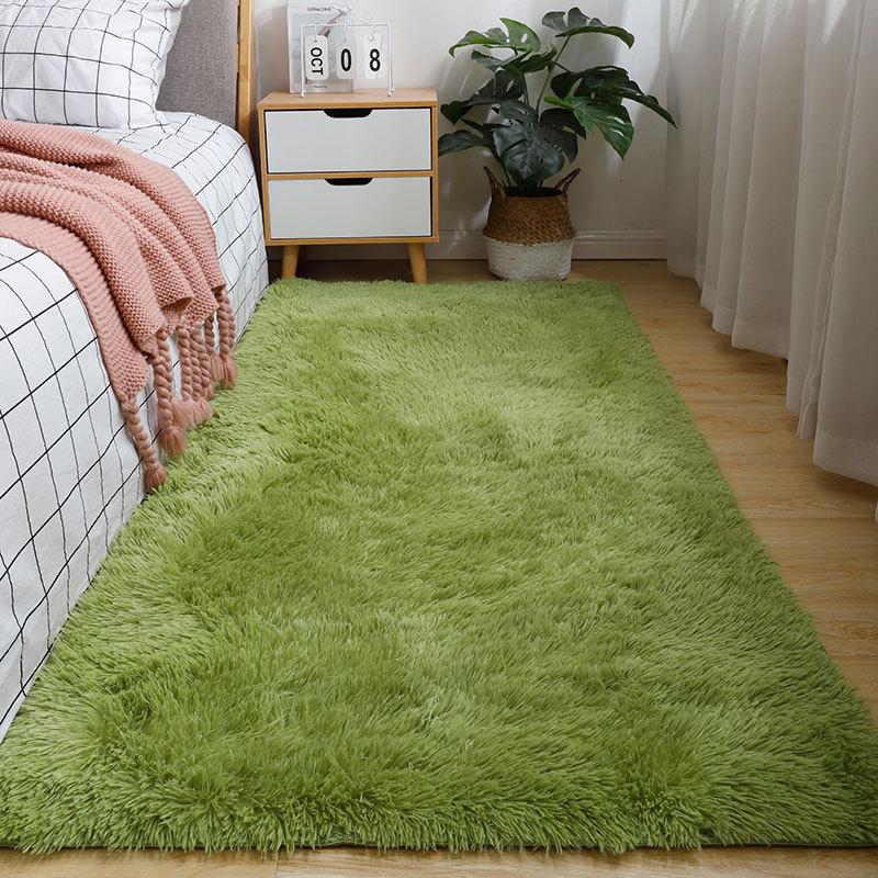 White Fluffy Hall Carpet Modern Living Room Bedroom Home Decor Large Mats Thickened Non-Slip Girl Children's Room Pink Furry Rug