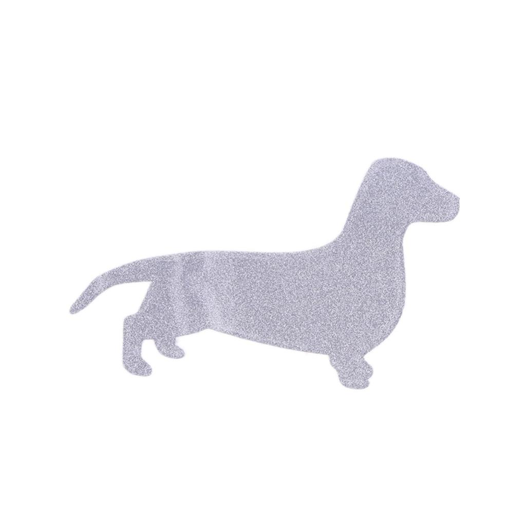 FELTECHELECTR SEAL REFLECTIVE CAR STICKER STICKER C075 Dachshund White