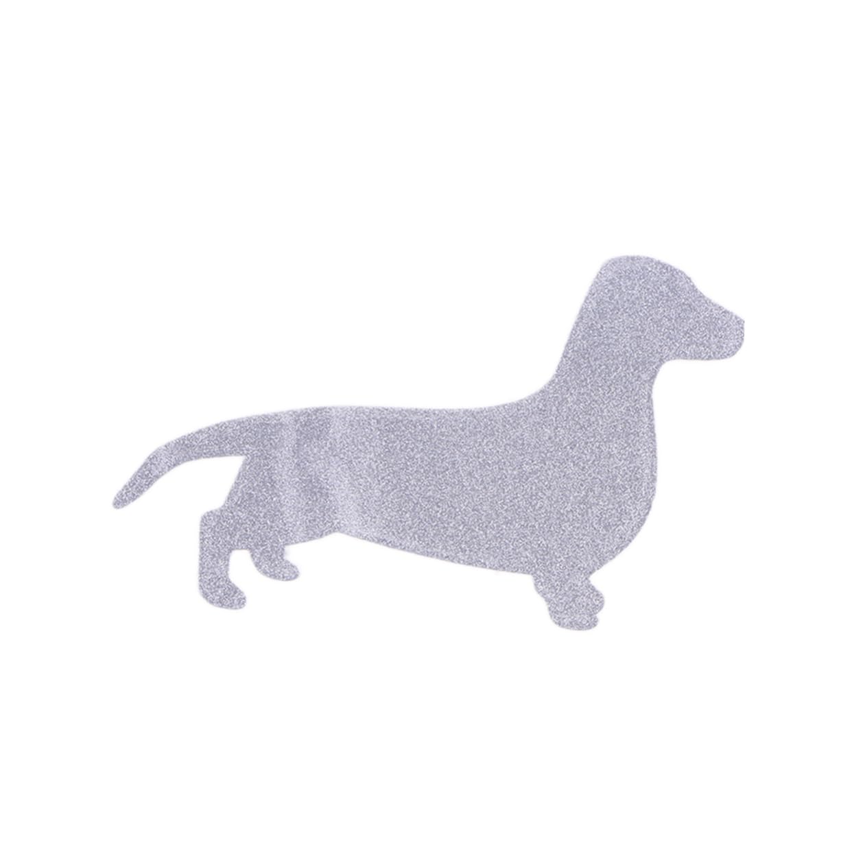 

FELTECHELECTR SEAL REFLECTIVE CAR STICKER STICKER C075 Dachshund White 5.00X2.00X0.10CM белый