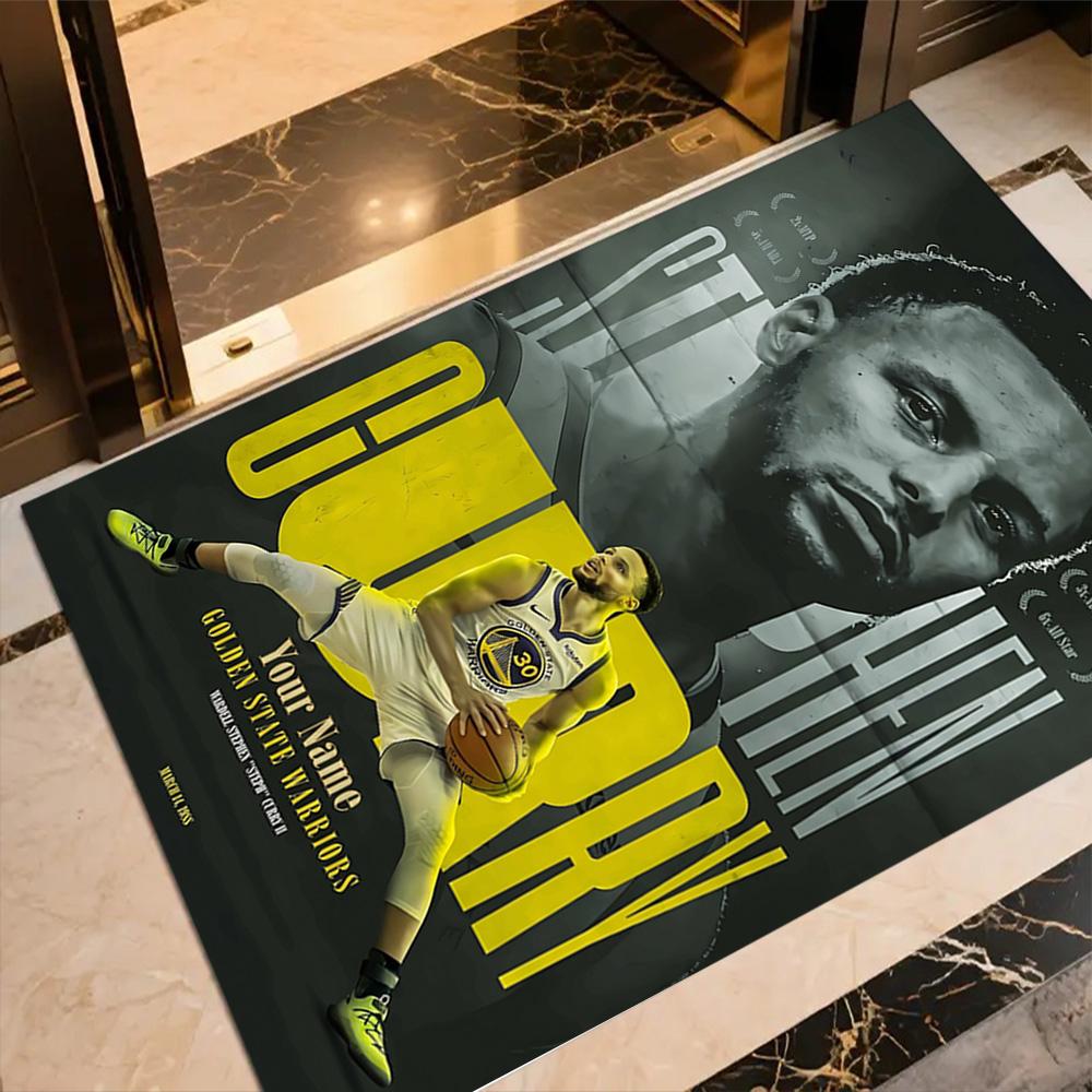Golden State Curry Game Day Customized Name Floor Rug Office Rug Design for Hallway Study room Decorate room Dining Room Antislip Carpet