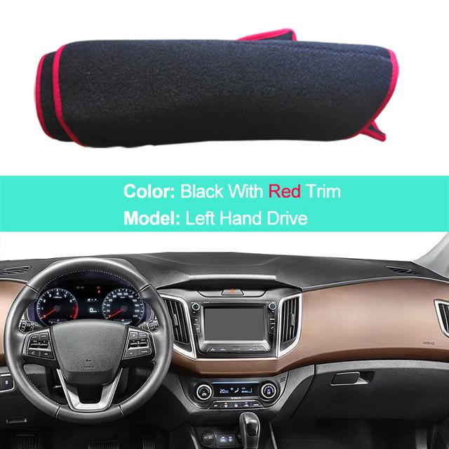 

Для Hyundai Creta Ix25 2014 2015 2016 2017 2018 2019 2020 LHD RHD автомобильный чехол на приборную панель, ковер, накидка, защитная накладка для приборной панели LHD